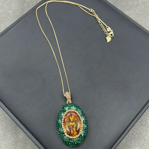 Natural Turkish Sultan Stone & Green Aventurine Jewelry Set – Necklace, Earrings,Ring