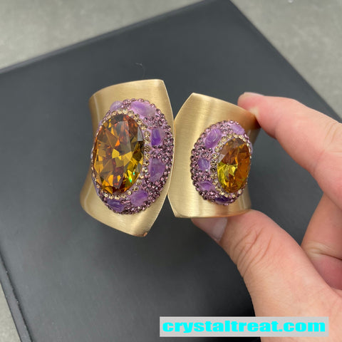Natural Sultan Stone and Raw Amethyst Statement Collection