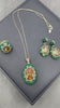 Natural Turkish Sultan Stone & Green Aventurine Jewelry Set – Necklace, Earrings,Ring