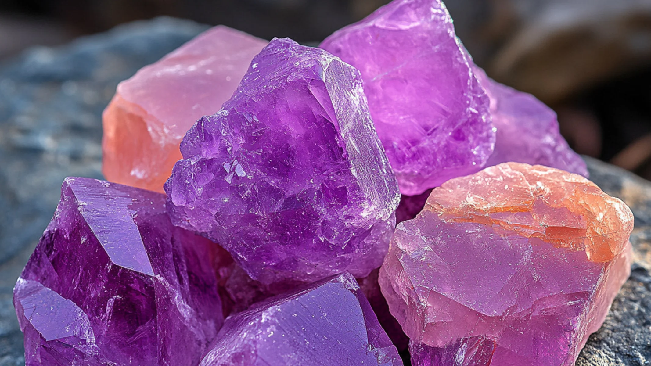 Amethyst crystal jewelry