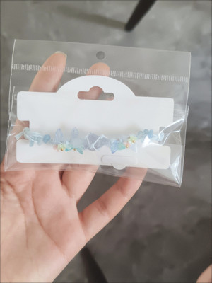 Handmade natural Summer Blossom crystal woven bracelet customer review photo