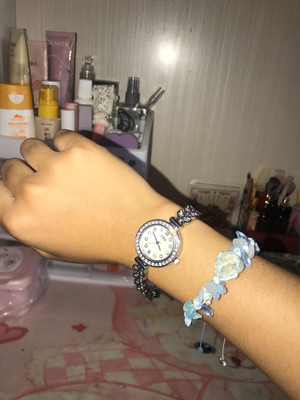Handmade natural Summer Blossom crystal woven bracelet customer review photo