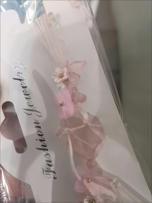 Handmade natural Summer Blossom crystal woven bracelet customer review photo