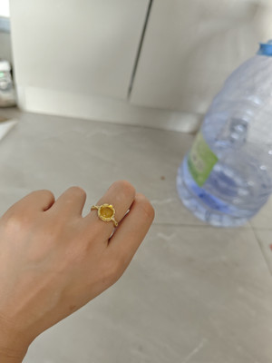 Natural citrine vintage-style ring customer review photo