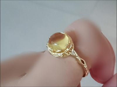 Natural citrine vintage-style ring customer review photo