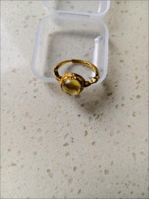 Natural citrine vintage-style ring customer review photo