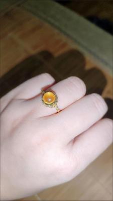 Natural citrine vintage-style ring customer review photo
