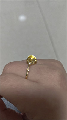 Natural citrine vintage-style ring customer review photo