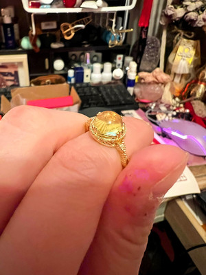 Natural citrine vintage-style ring customer review photo