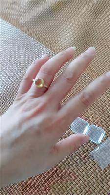Natural citrine vintage-style ring customer review photo