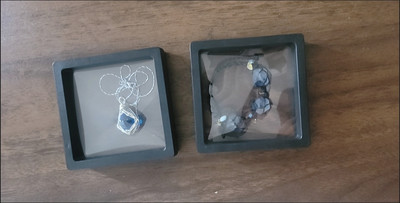 Natural Sky Whisper blue topaz alternative wire-wrapped pendant customer review photo