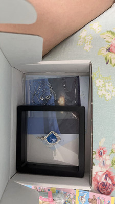Natural Sky Whisper blue topaz alternative wire-wrapped pendant customer review photo