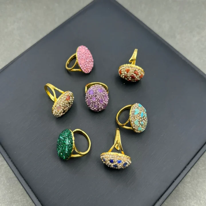Crushed Gemstone Dome Ring product image 1