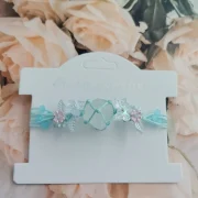 White crystal — Handmade Natural "Summer Blossom" Crystal Woven Bracelet