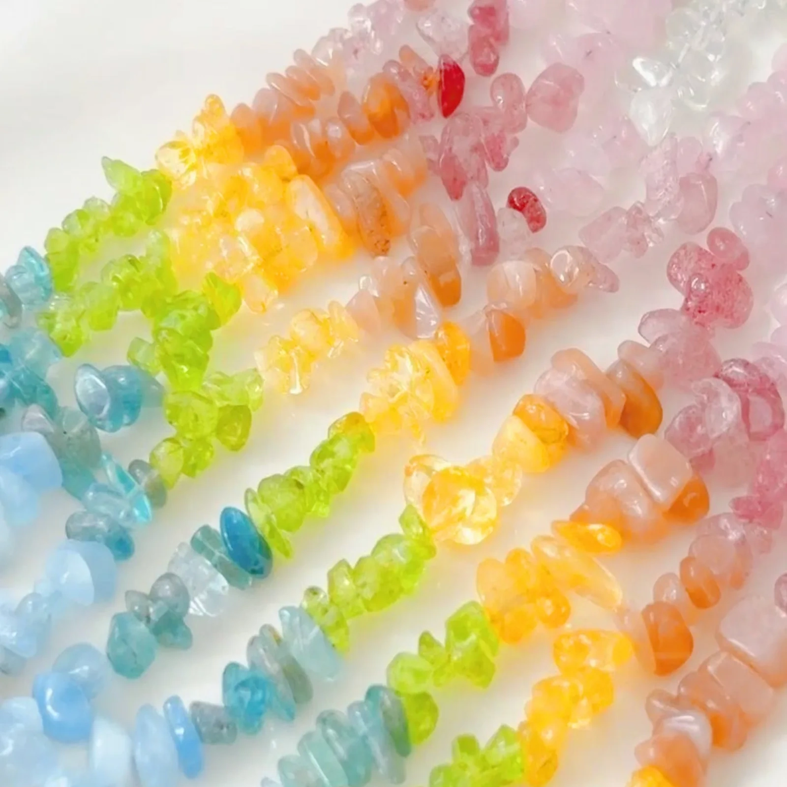 Handmade "Summer Rainbow" Natural & Colored Crystal Chip Bracelet product image 3
