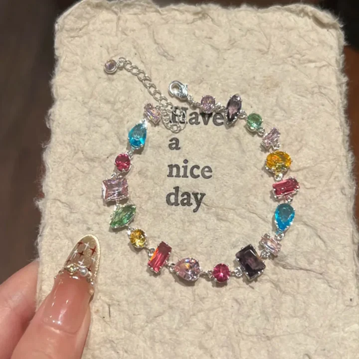 Joyful Prism Multicolor Crystal and Zircon Bracelet product image 1