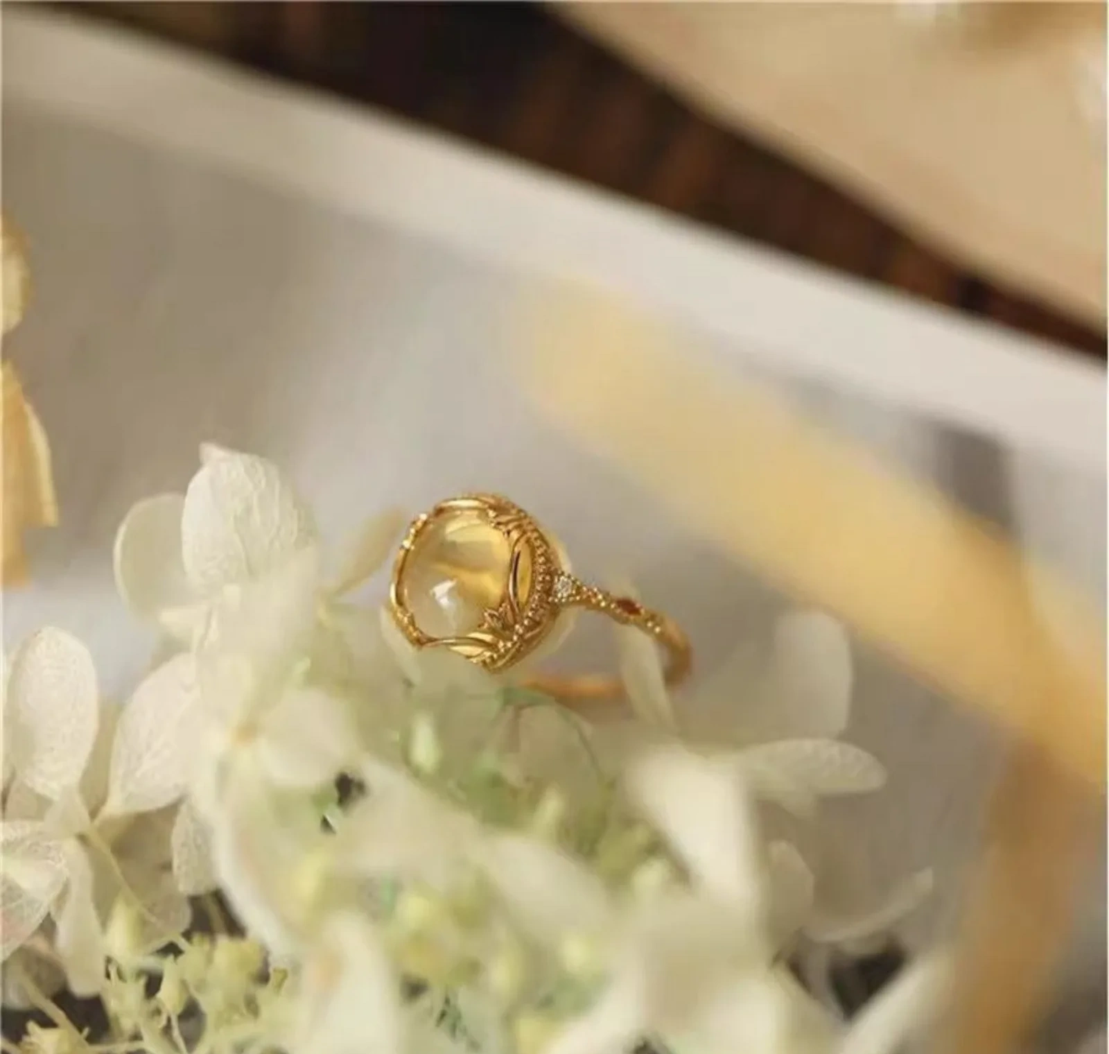 Natural Citrine Vintage-Style Ring product image 6
