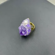 Ring — Natural Czech Amethyst & Pearl Jewelry Set