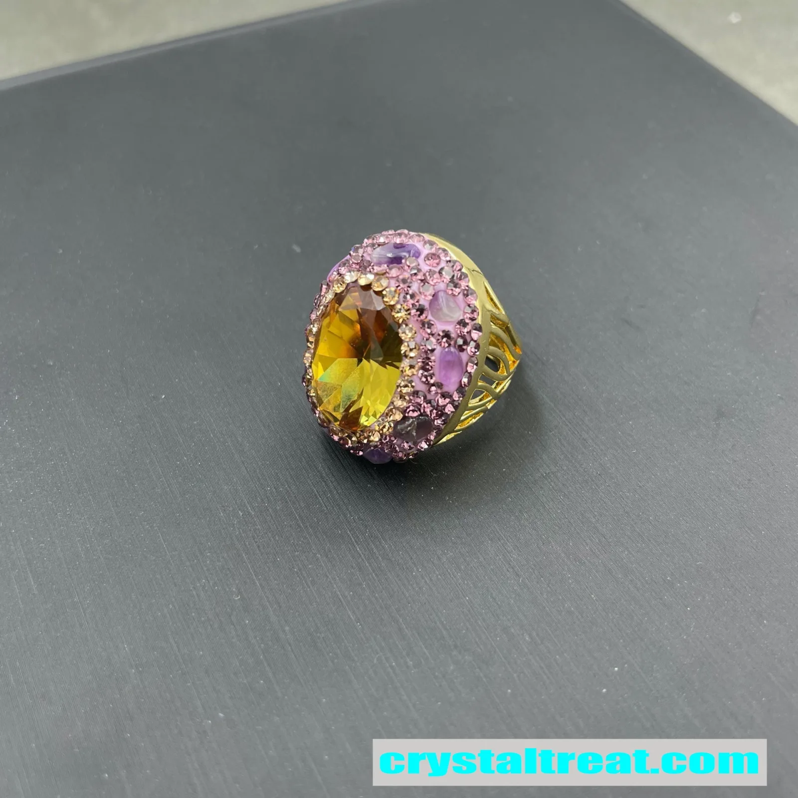 Natural Sultan Stone and Raw Amethyst Statement Collection