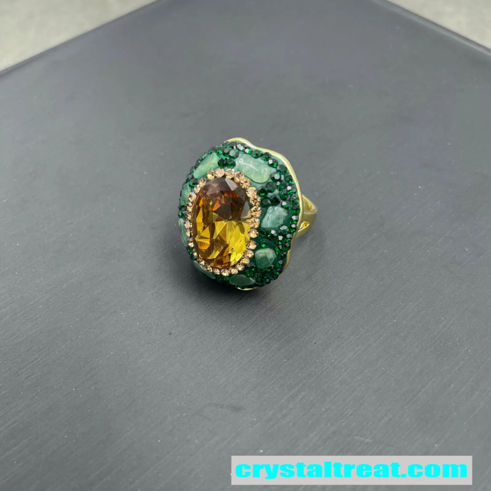 Natural Turkish Sultan Stone & Green Aventurine Jewelry Set