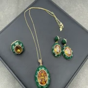Jewelry sets — Natural Turkish Sultan Stone & Green Aventurine Jewelry Set
