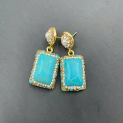 Earring — Stabilized Turquoise Inlay Jewelry Set
