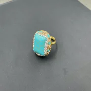 Ring — Stabilized Turquoise Inlay Jewelry Set